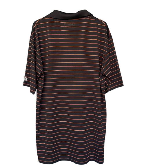 Genuine Merchandise Mens SF Giants Polo Shirt Striped Large Baseball MLB - Picture 2 of 11